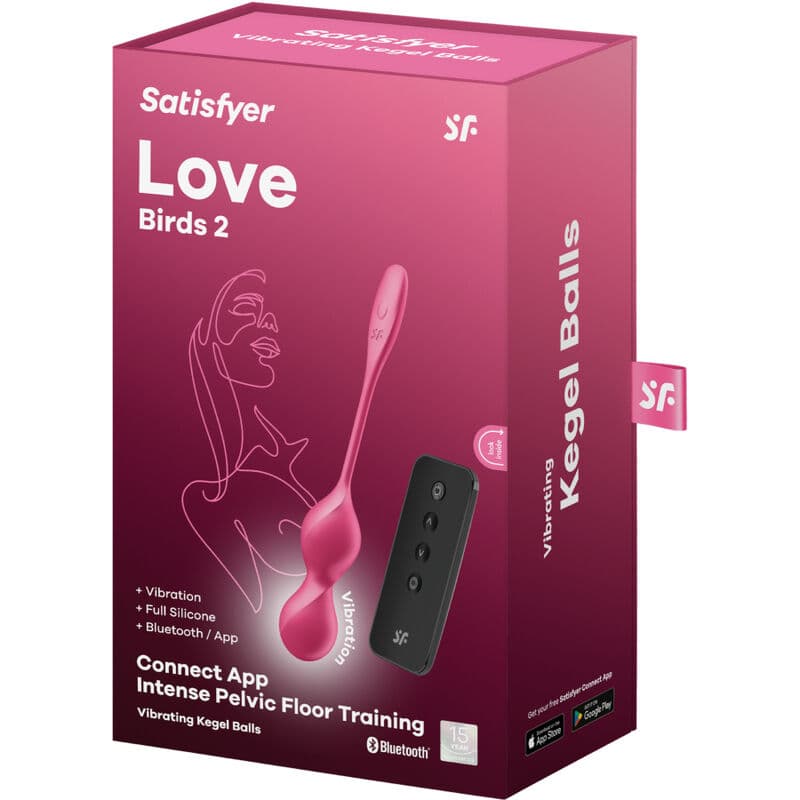 SATISFYER - LOVE BIRDS 2 VIBRATING KEGEL BALLS + FREE APP 5