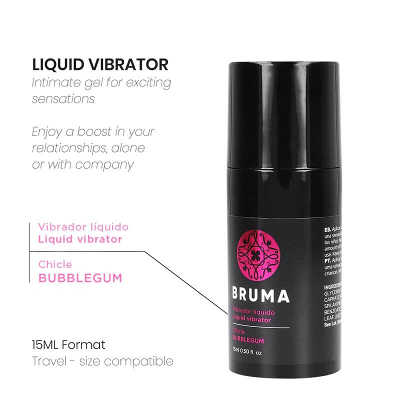 BRUMA - LIQUID VIBRATOR ULTRA SLIDING BUBBLEGUM 15 ML 2