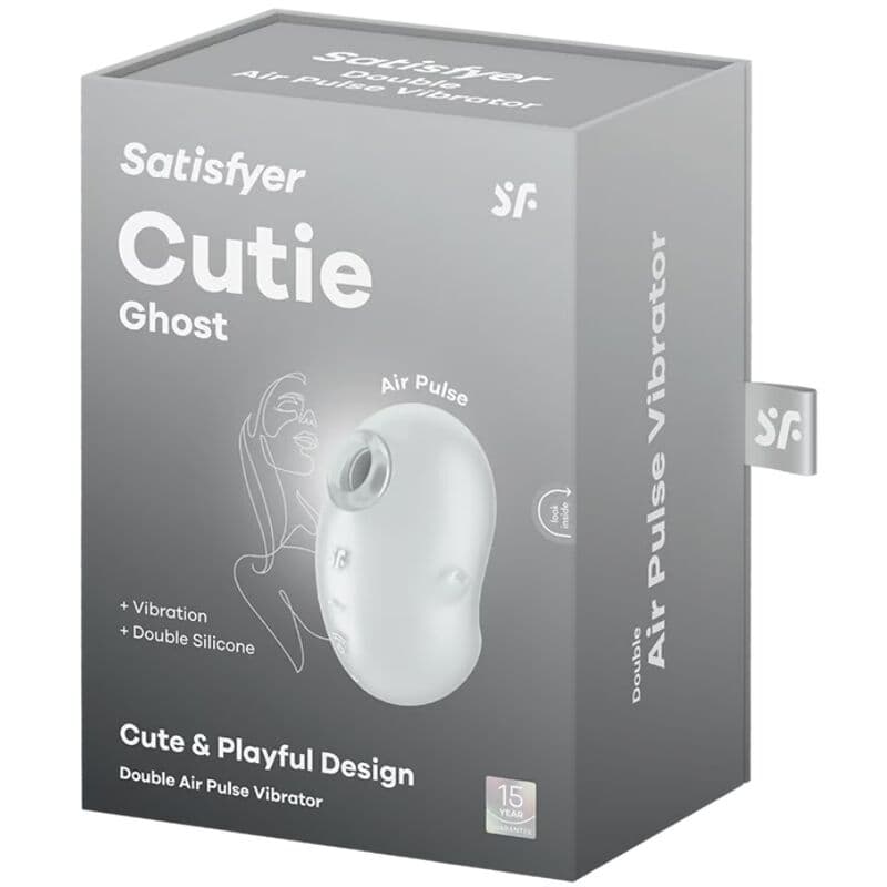 SATISFYER - CUTIE GHOST LAY-ON VIBRATOR WHITE 5