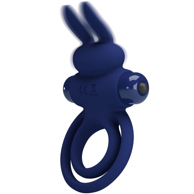 PRETTY LOVE - DAREY DOUBLE VIBRATING RING RABBIT BLUE 5