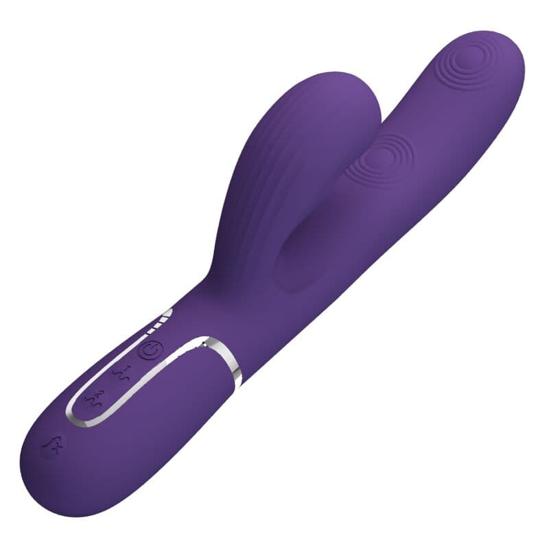 PRETTY LOVE - PERLITA G-SPOT VIBRATOR 3 IN 1 MULTIFUNCTION PURPLE 4