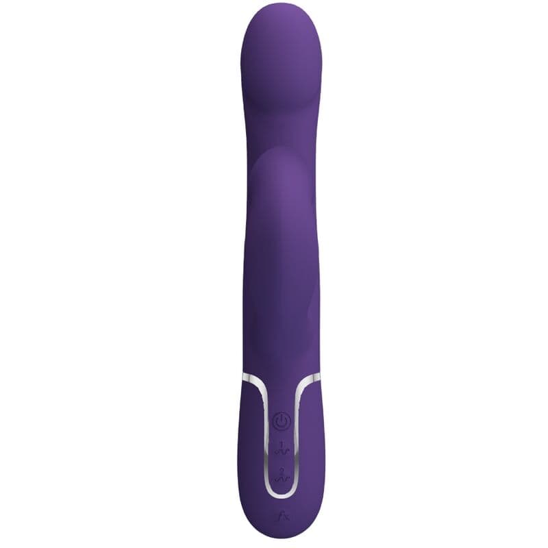 PRETTY LOVE - ZALIN RABBIT VIBRATOR PEARLS 4 IN 1 PURPLE 3