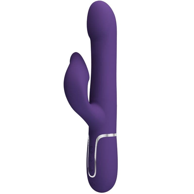 PRETTY LOVE - ZALIN RABBIT VIBRATOR PEARLS 4 IN 1 PURPLE 2