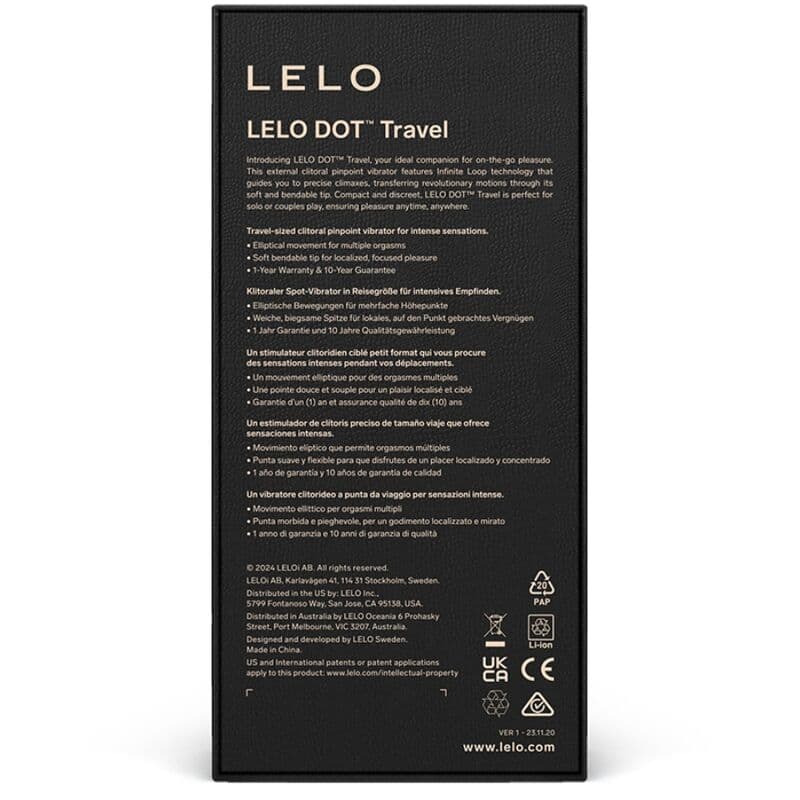 LELO - DOT TRAVEL CLITORIS STIMULATOR PURPLE 3