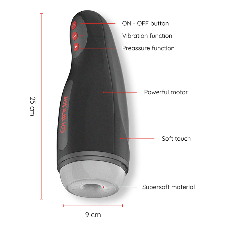 ONINDER - SEOUL RECHARGEABLE MALE MASTURBATOR 10 SPEED - FREE APP 2