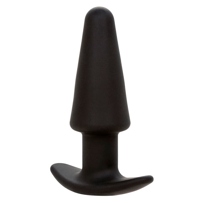 CALEXOTICS - ROCK BOTTOM TAPERED ANAL PLUG 10 VIBRACIONES SILICONE BLACK 3
