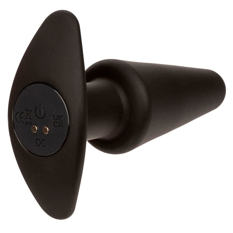 CALEXOTICS - ROCK BOTTOM TAPERED ANAL PLUG 10 VIBRACIONES SILICONE BLACK 5