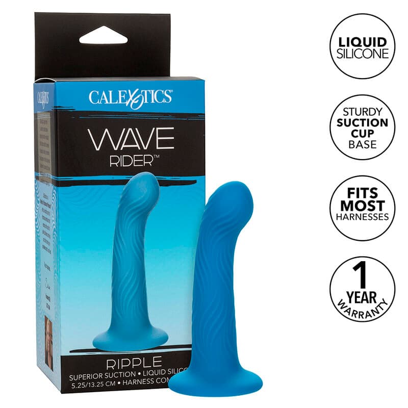 CALEXOTICS - WAVE RIDER RIPPLE ANAL PLUG BLUE 2