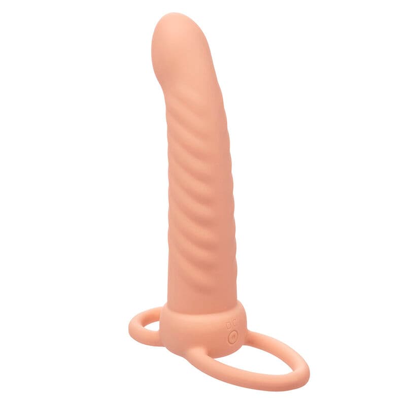 CALEXOTICS - MAXX RIBBED DUAL PENETRATOR 10 VIBRATIONS FLESH 4
