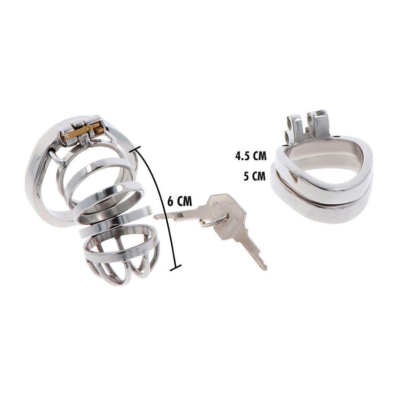 HIDDEN DESIRE - EXTREME CHASTITY COCK CAGE METAL 5