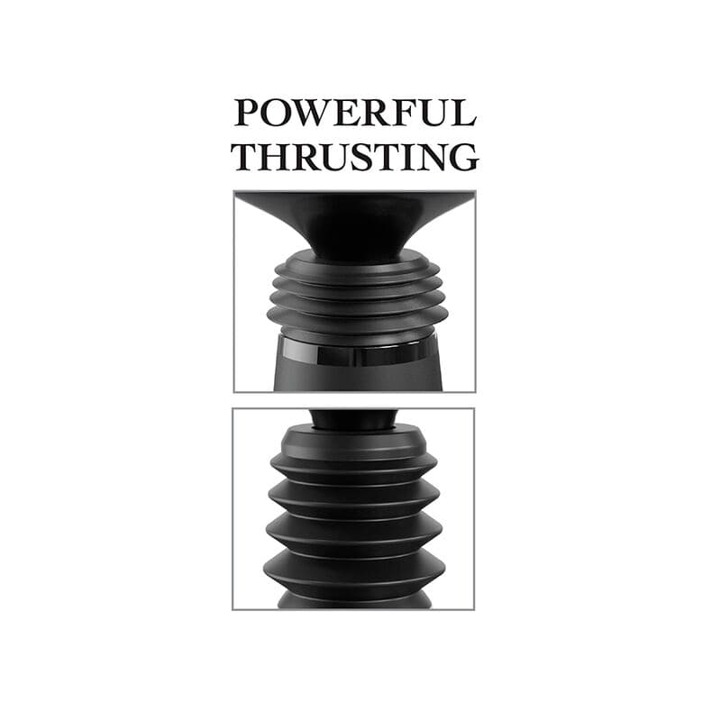 FETISH FANTASY SERIES - BODY DOCK THRUSTER DILDO CLAMP WITH 7 PUSH MODES BLACK 4