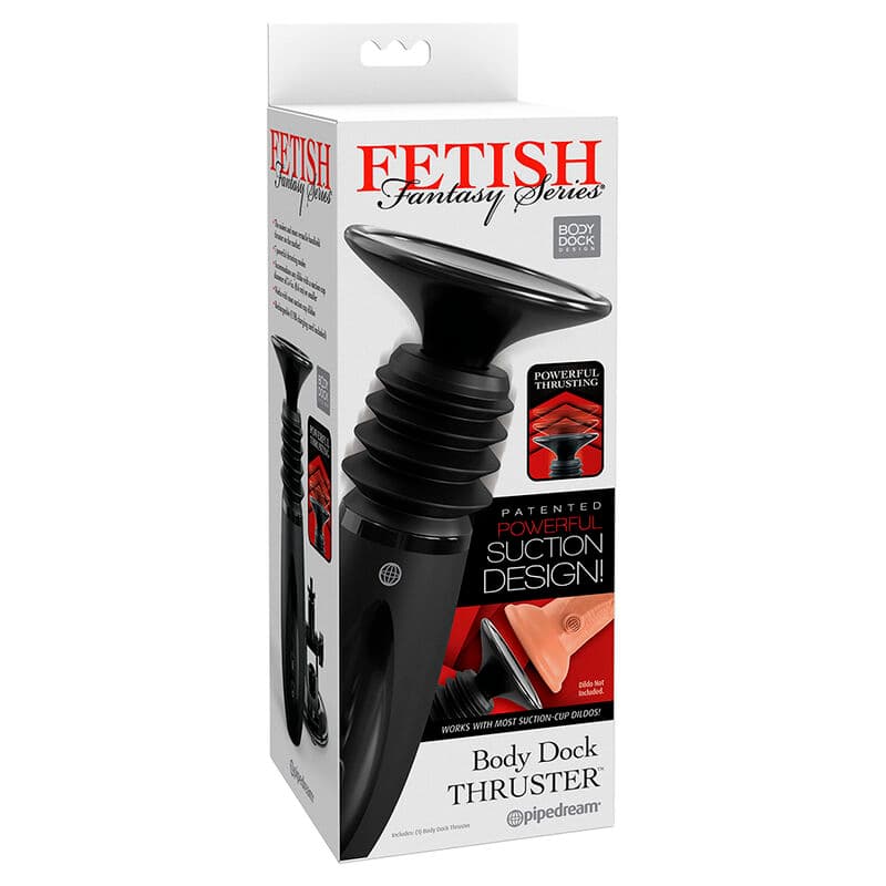 FETISH FANTASY SERIES - BODY DOCK THRUSTER DILDO CLAMP WITH 7 PUSH MODES BLACK 5