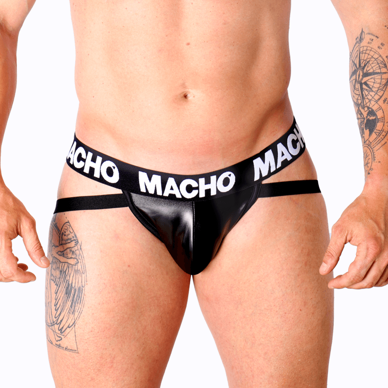MACHO - MX25NC JOCK BLACK LEATHER M