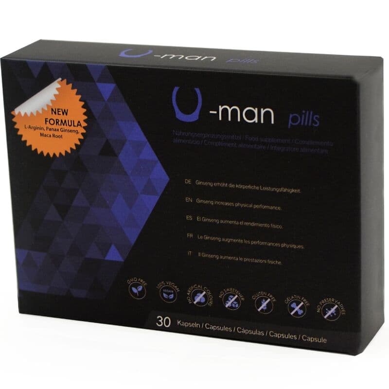 500 COSMETICS - U-MAN ENHANCES PENIS SIZE AND SEXUAL POWER - 30 CAPSULES 2