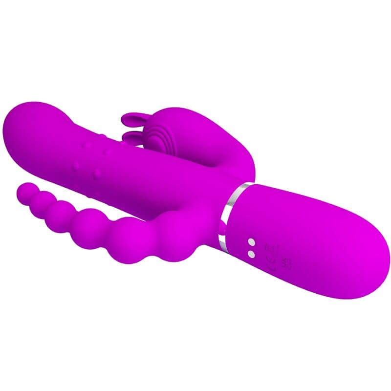 PRETTY LOVE - CAMMY TRIPLE VIBRATOR MULTIFUNCTION 4 IN 1 PINK 5