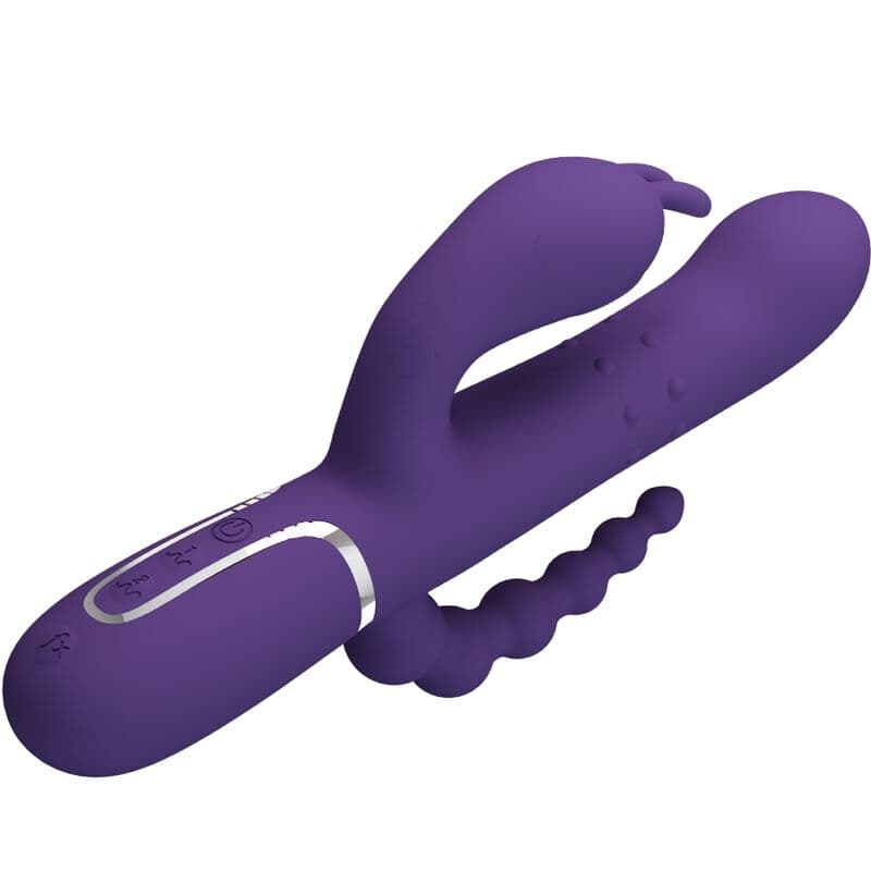 PRETTY LOVE - CAMMY TRIPLE VIBRATOR MULTIFUNCTION 4 IN 1 PURPLE 4