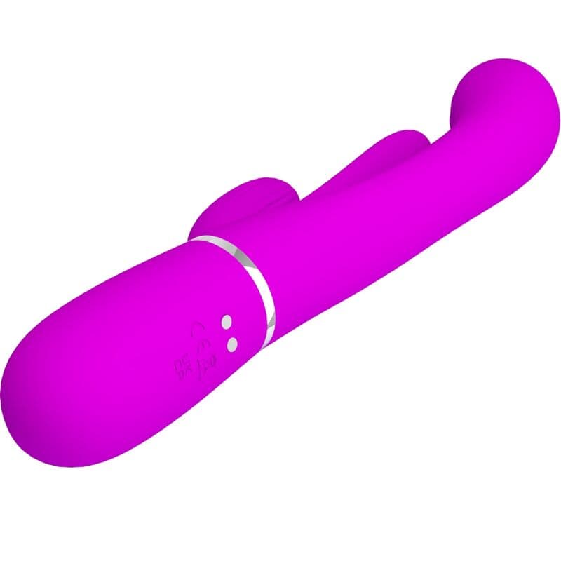 PRETTY LOVE - SHANIA TRIPLE RABBIT VIBRATOR MULTIFUNCTION PINK 4
