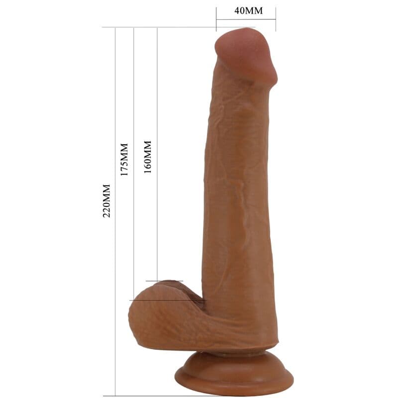 PRETTY LOVE - TALLEN REALISTIC DILDO 22 CM BROWN 5
