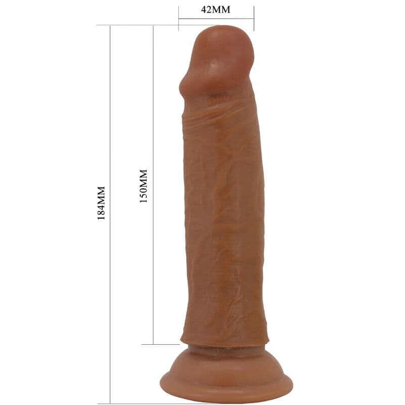 PRETTY LOVE - QUENTIN REALISTIC DILDO 18 CM BROWN 5