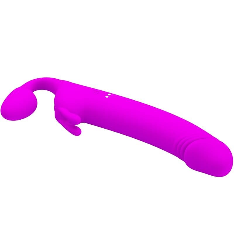 PRETTY LOVE - ZANINI STRAPLESS STRAP-ON 10 VIBRATIONS PURPLE 3