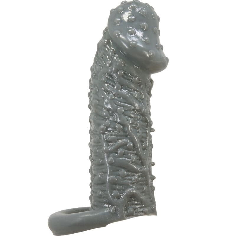PRETTY LOVE - REALISTIC PENIS ENLARGER AND DELAY SLEEVE MODEL 2 GREY 2