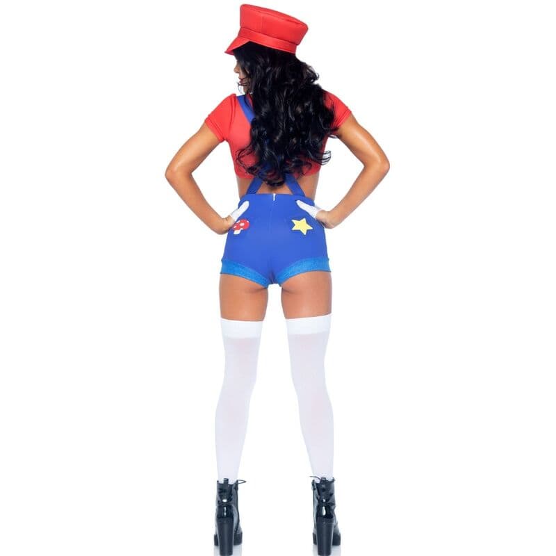 LEG AVENUE - SEXY COSTUME MARIO BROS RED/BLUE S 5