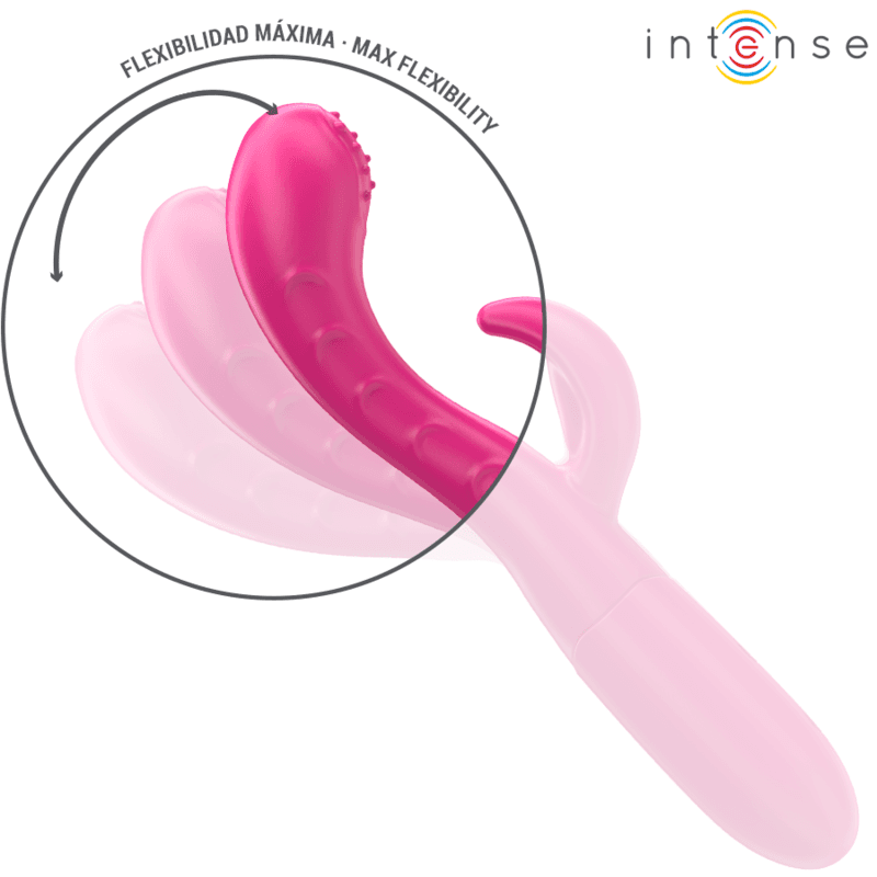 INTENSE - AMARA VIBRATOR WITH STIMULATING TONGUE 10 VIBRATIONS PINK 4