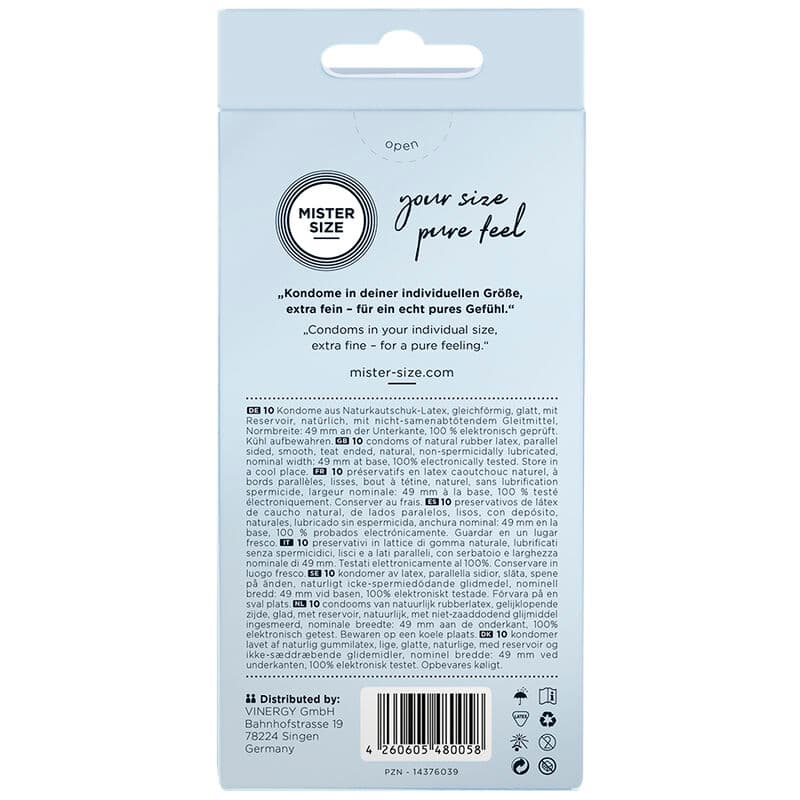 MISTER SIZE - CONDOM SIZE S 49 MM (10 UNITS) 4