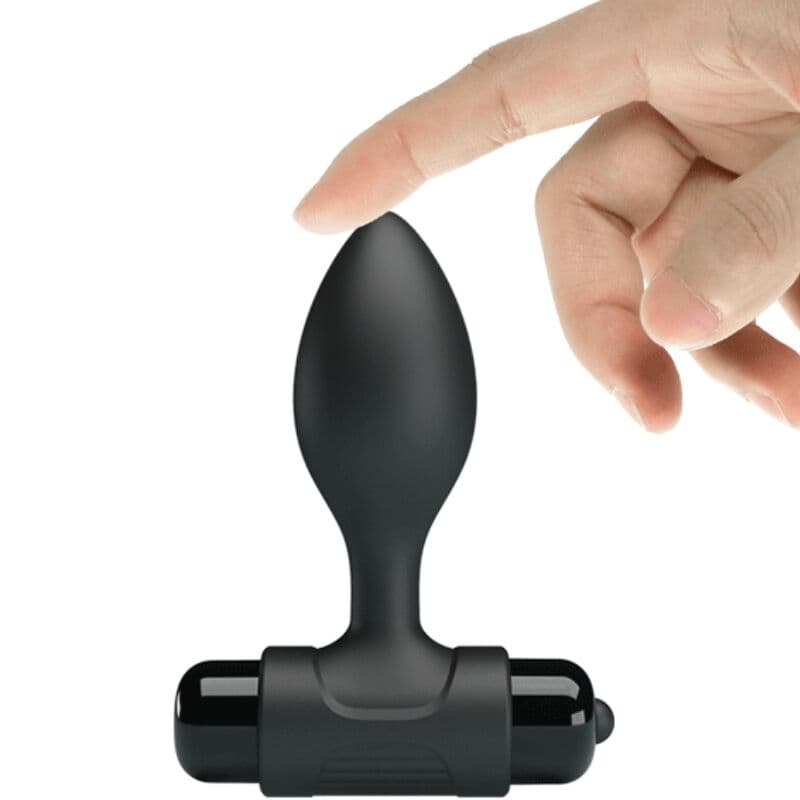 PRETTY LOVE - VIBRA BUTT 10 VIBRATIONS ANAL PLUG BLACK 4