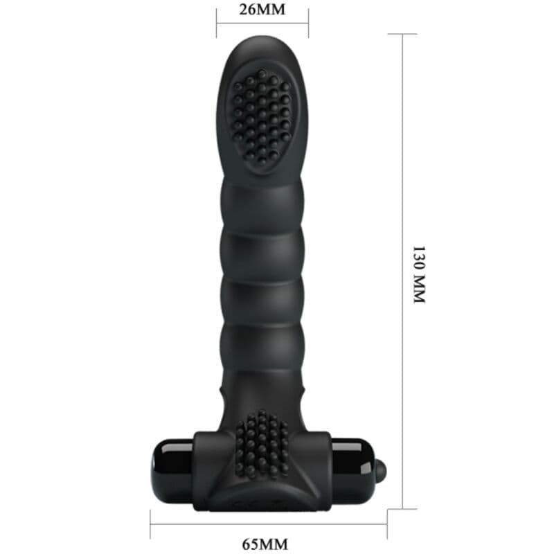 PRETTY LOVE - ALEXANDER FINGER VIBRATOR 10 VIBRATIONS BLACK 4