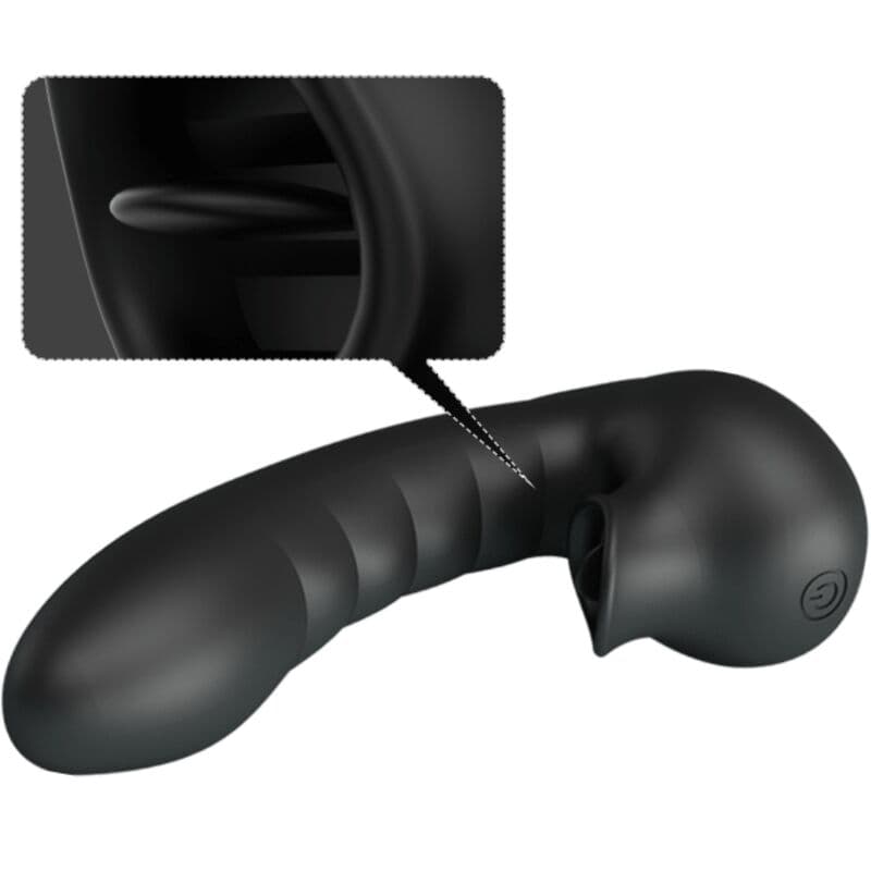 PRETTY LOVE - HOBGOBLIN VIBRATING FINGER CASE 12 VIBRATIONS + CLITORIS STIMULATOR BLACK 4