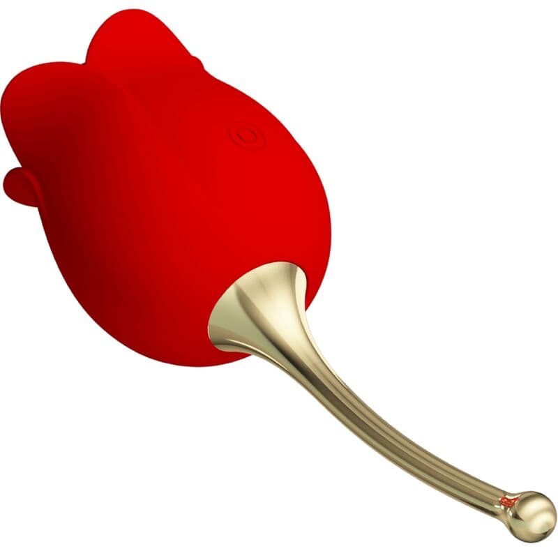 PRETTY LOVE - ROSE LOVER ROSE CLITORIS STIMULATOR 12 VIBRATIONS RED 2