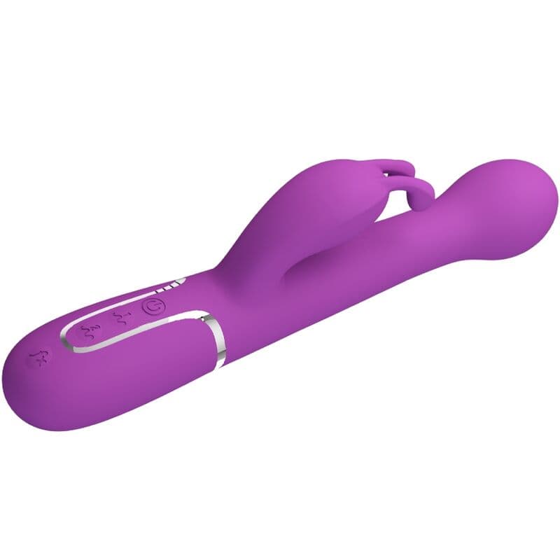 PRETTY LOVE - DEJON 3 IN 1 MULTIFUNCTION RABBIT VIBRATOR PURPLE 3