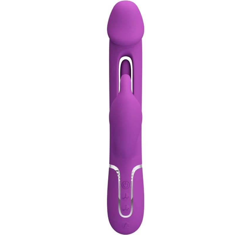 PRETTY LOVE - KAMPAS 3 IN 1 MULTIFUNCTION RABBIT VIBRATOR PURPLE 2