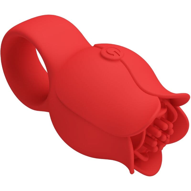 PRETTY LOVE - JAE ROSE SHAPED FINGER VIBRATOR 10 VIBRATIONS RED 4