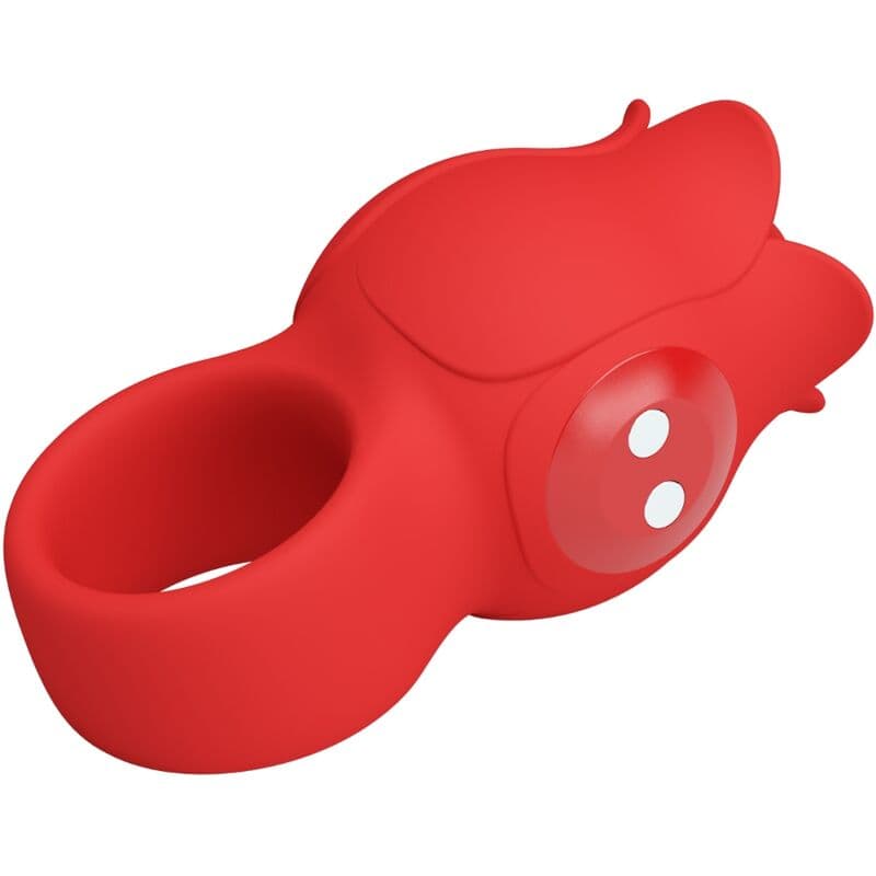 PRETTY LOVE - JAE ROSE SHAPED FINGER VIBRATOR 10 VIBRATIONS RED 5