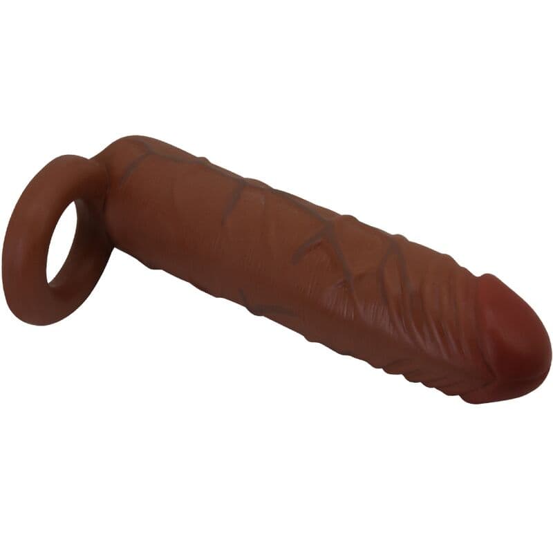 PRETTY LOVE - KAILE PENIS SLEEVE WITH 2.5 CM EXTENSION MULATTO 4
