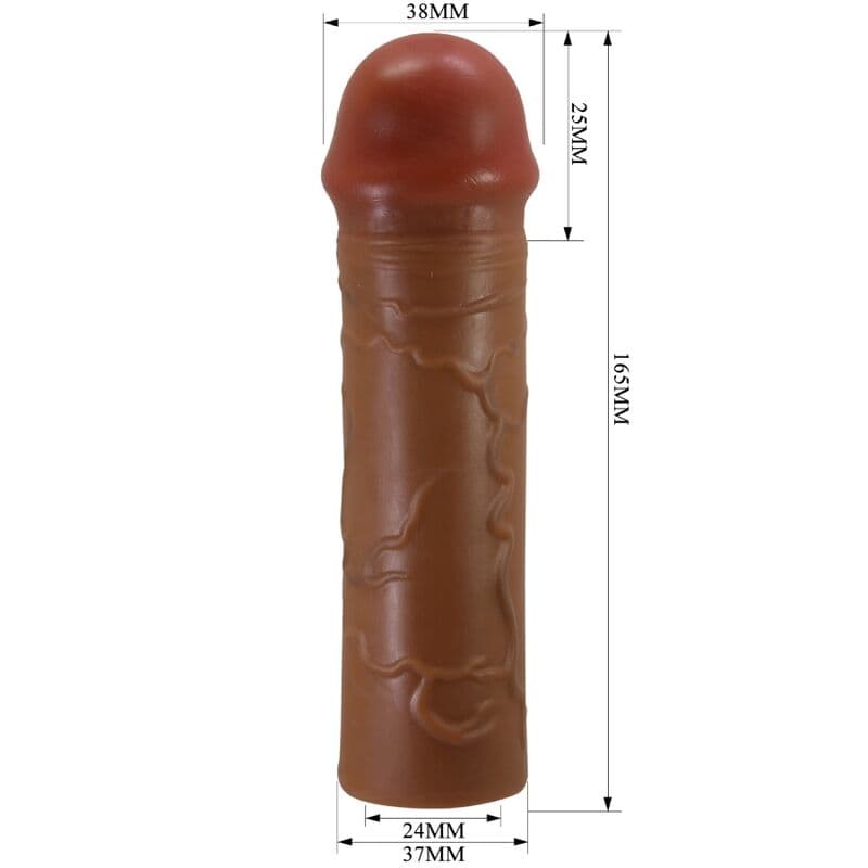PRETTY LOVE - NILE PENIS SLEEVE WITH 2.5 CM EXTENSION MULATTO 5