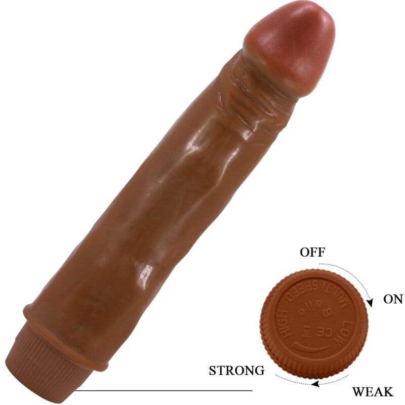 BAILE - DWARF REALISTIC VIBRATOR 21 CM MULATTO 5