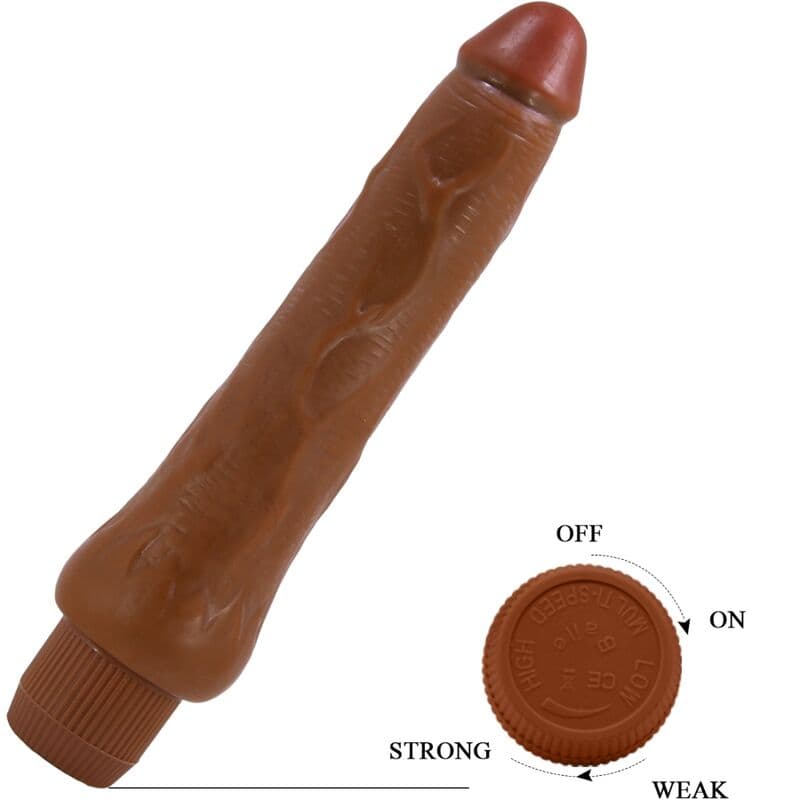 BAILE - DRYAD REALISTIC VIBRATOR 25 CM MULATTO 5