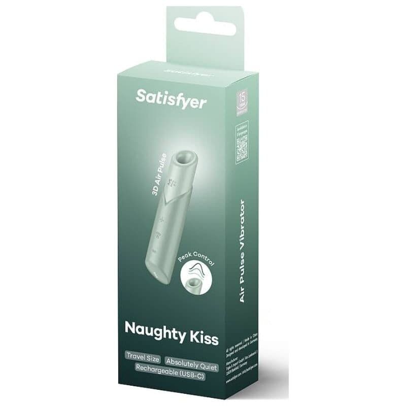 SATISFYER - NAUGHTY KISS WAVE CLITORIS STIMULATOR AQUAMARINE 2