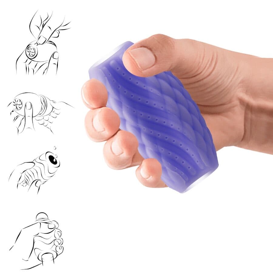 PRETTY LOVE - ATHENA EROS SILICONE MALE MASTURBATOR PURPLE 4