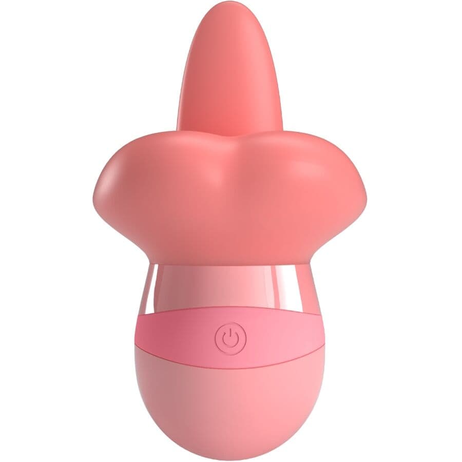 PRETTY LOVE - KYLEE TONGUE CLITORIS STIMULATOR 10 VIBRATIONS NUDE PINK 2
