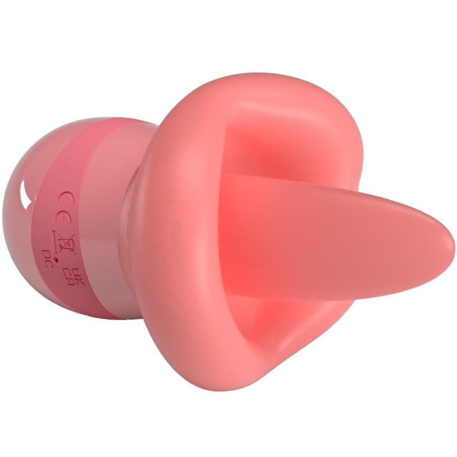 PRETTY LOVE - KYLEE TONGUE CLITORIS STIMULATOR 10 VIBRATIONS NUDE PINK 4
