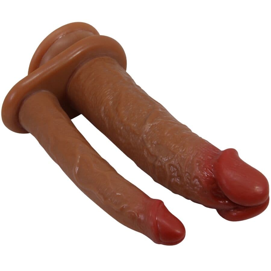 PRETTY LOVE - GORAN DOUBLE DILDO REALISTIC NATURAL MULATO 2