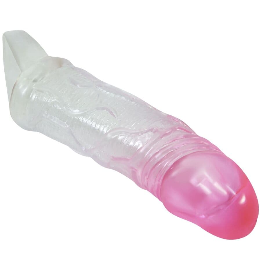 PRETTY LOVE - ODES REALISTIC 2 CM ENLARGEMENT SHEATH FOR PENIS PINK 4