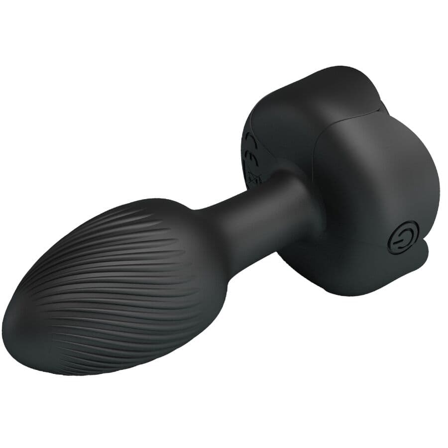 PRETTY LOVE - OLMAN ANAL PLUG WITH LED LIGHT BLACK 8.8 CM 5