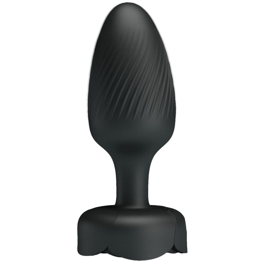 PRETTY LOVE - OLMAN ANAL PLUG WITH LED LIGHT BLACK 8.8 CM 4