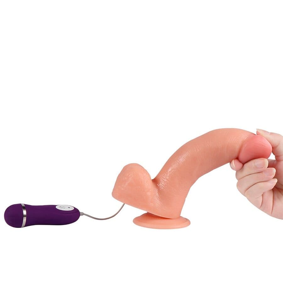 SHEQU - ADAM VIBRATOR DILDO WITH REMOTE CONTROL 21 CM 5