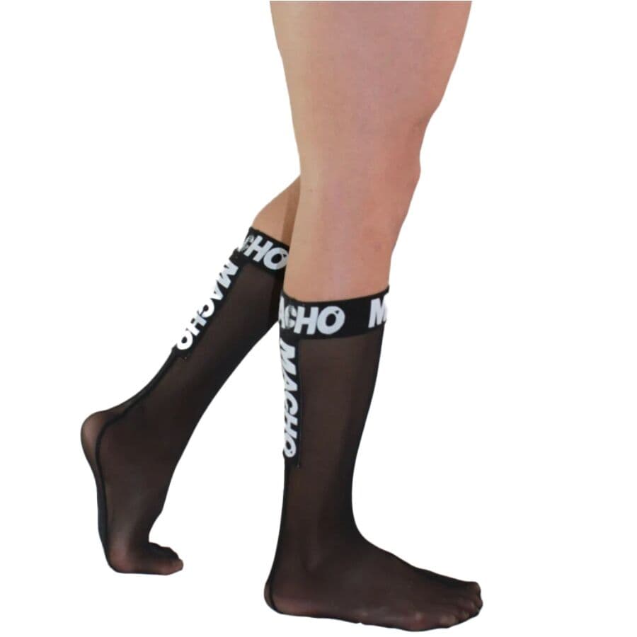 MACHO - THIN SOCKS ONE SIZE BLACK 3